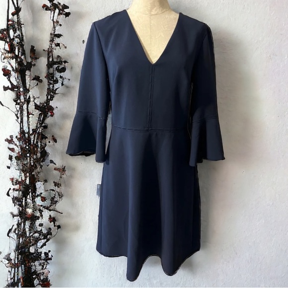 Banana Republic Navy Blue Career Church Dress Size 0 - Picture 2 of 8